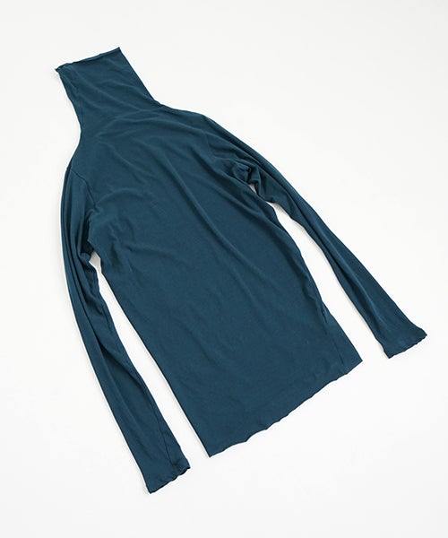 suzuki takayukiスズキタカユキturtle-neck t-shirt ［T002-10/fir green]