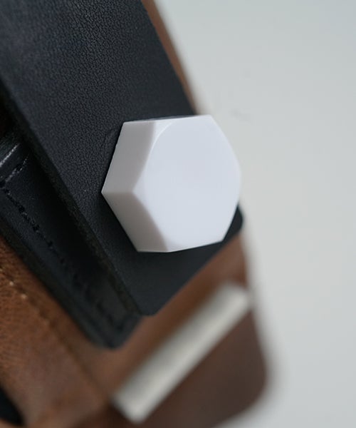  macromauro マクロマウロDEER LEATHER BOX BAG L BROWN