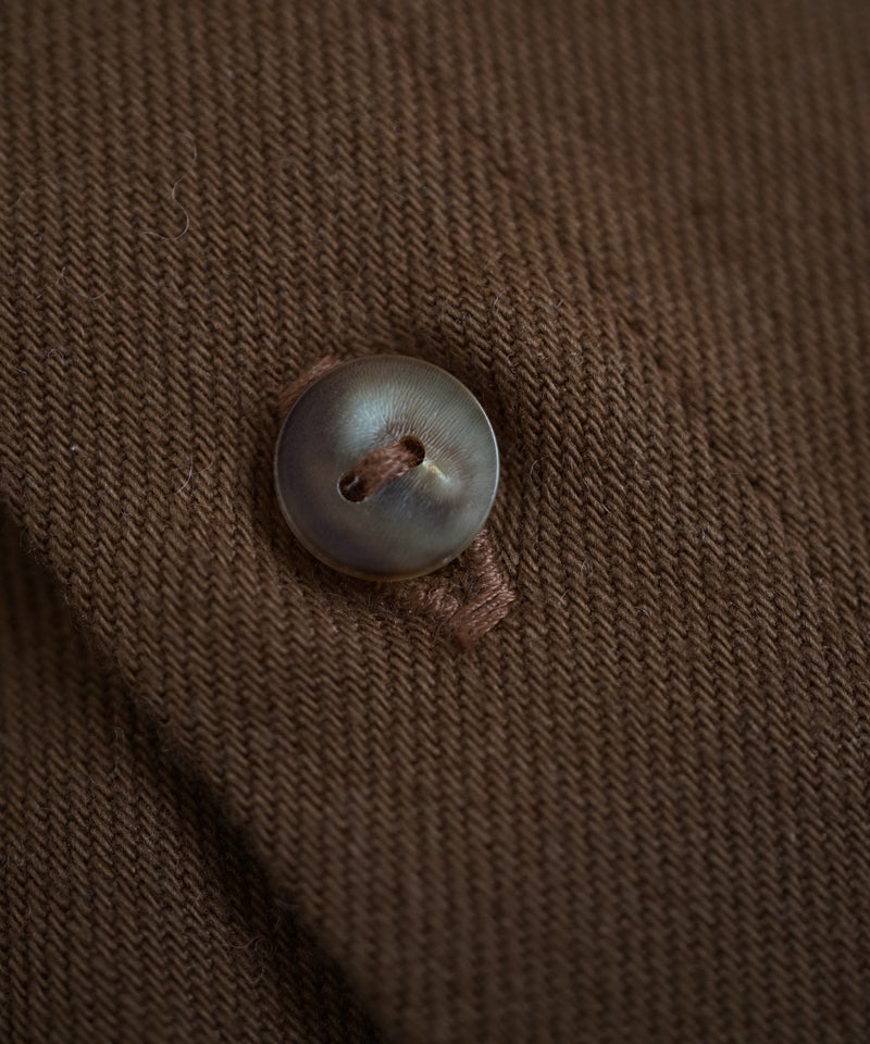  VUm wide stand collar shirts COTTON WOOL / OFF WHITE vu-sht-008