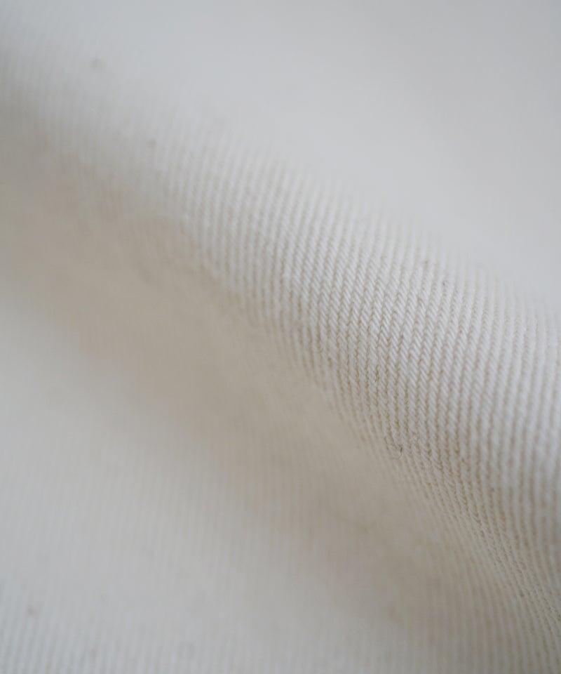 VUm wide stand collar shirts COTTON WOOL / WHITE vu-sht-008