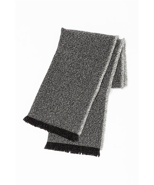 YOKO SAKAMOTO ヨーコサカモトWOOL LONG SCARF/CHARCOAL GRAY　YS - 26AW - SCARF - LONG - WO