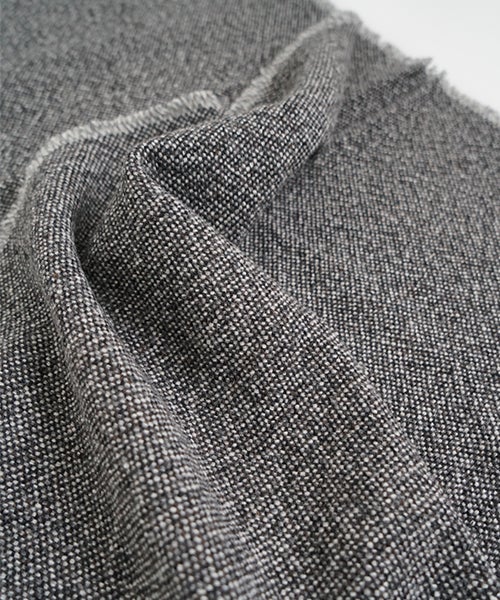 YOKO SAKAMOTO ヨーコサカモトWOOL LONG SCARF/CHARCOAL GRAY　YS - 26AW - SCARF - LONG - WO