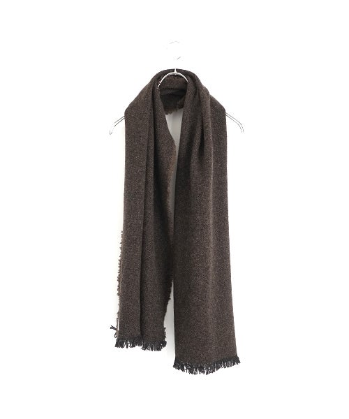 YOKO SAKAMOTO ヨーコサカモトWOOL LONG SCARF/BROWN　YS - 26AW - SCARF - LONG - WO