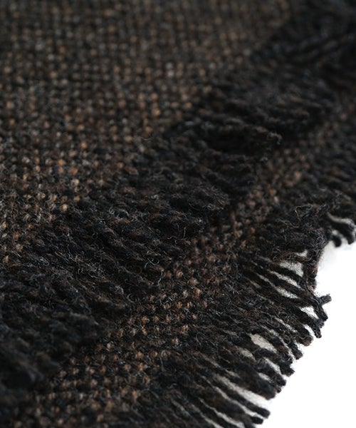 YOKO SAKAMOTO ヨーコサカモトWOOL LONG SCARF/BROWN　YS - 26AW - SCARF - LONG - WO