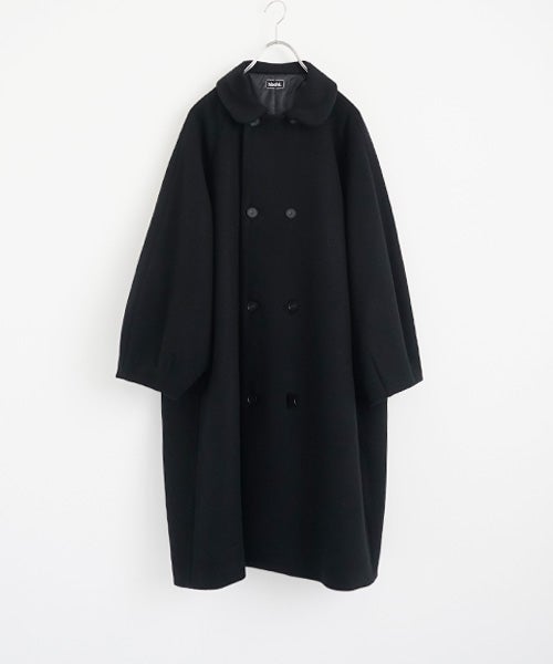 Mochiモチpadded collar coat [black/ma26-co-02]