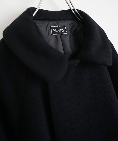 Mochiモチpadded collar coat [black/ma26-co-02]