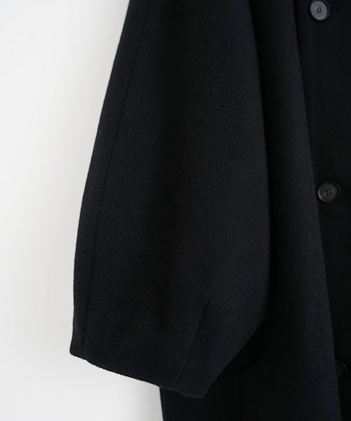 Mochiモチpadded collar coat [black/ma26-co-02]