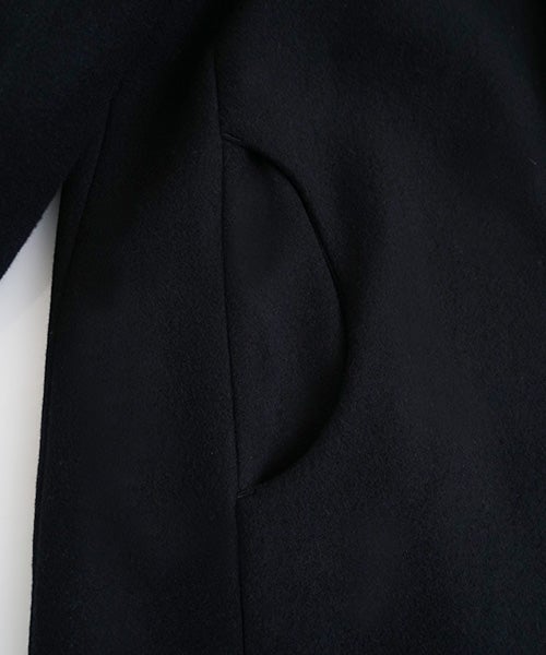 Mochiモチpadded collar coat [black/ma26-co-02]