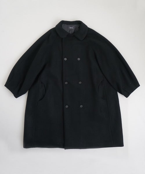 Mochiモチpadded collar coat [black/ma26-co-02]