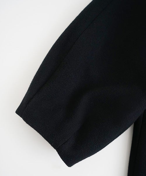 Mochiモチpadded collar coat [black/ma26-co-02]
