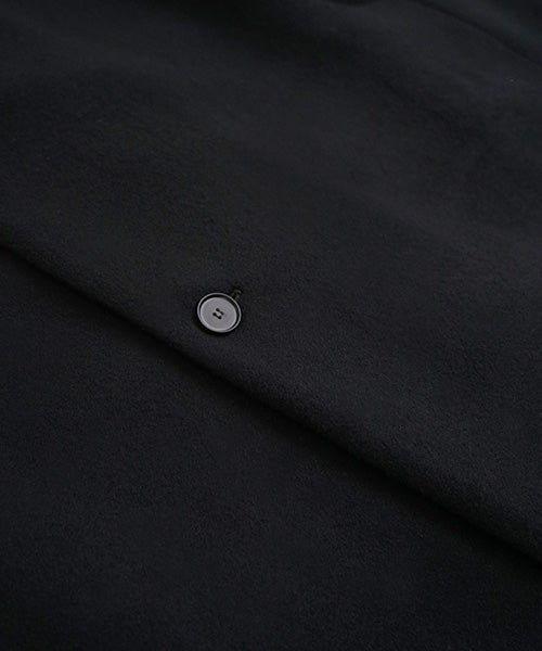 Mochiモチpadded collar coat [black/ma26-co-02]