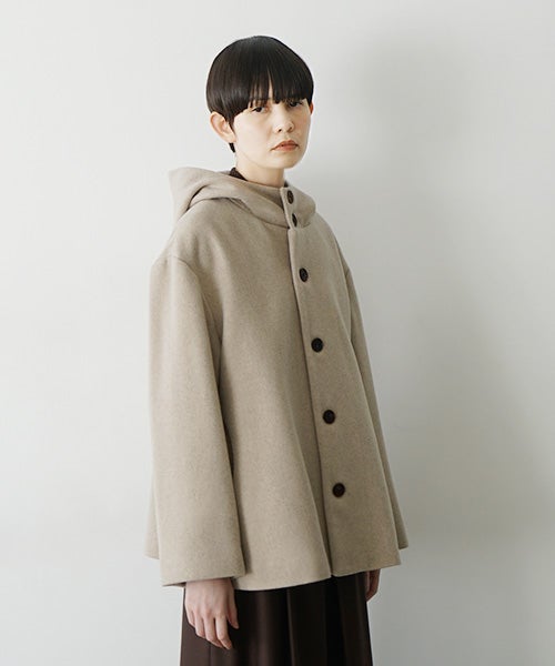Mochi モチ a-line short coat エーラインショートコート