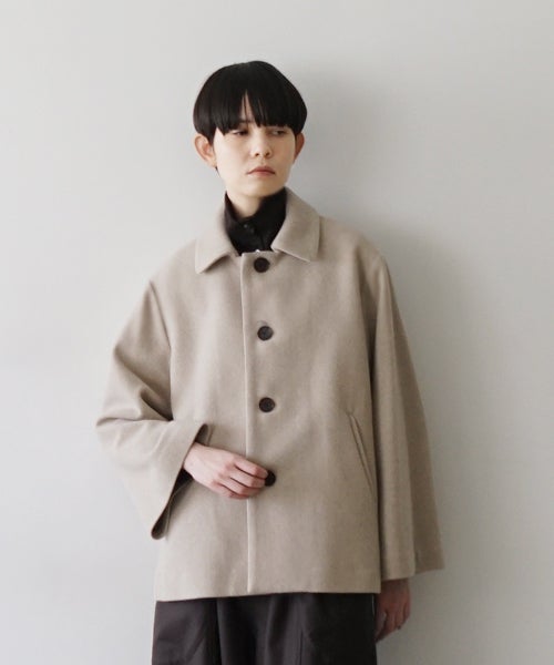 Mochiモチa-line short coat [dark mocha/ma25-co-01]