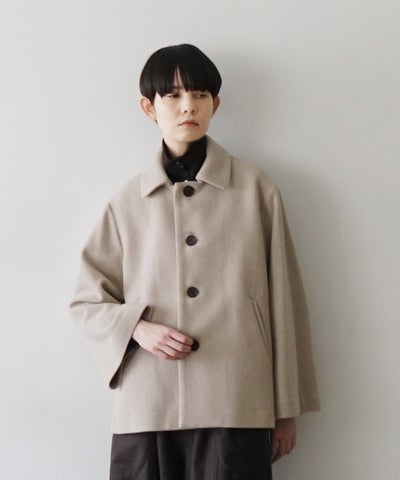Mochiモチa-line short coat [dark mocha/ma25-co-01]