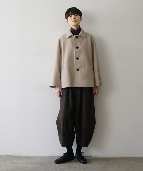 Mochiモチa-line short coat [dark mocha/ma25-co-01]