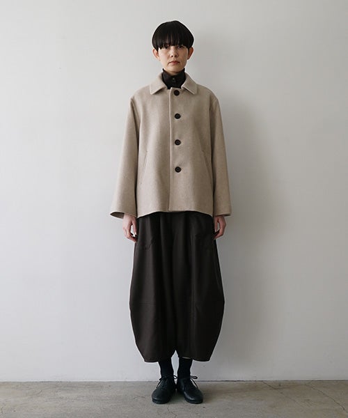 Mochiモチa-line short coat [dark mocha/ma25-co-01]