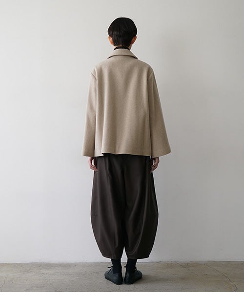 Mochiモチa-line short coat [dark mocha/ma25-co-01]