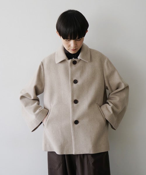 Mochiモチa-line short coat [dark mocha/ma25-co-01]