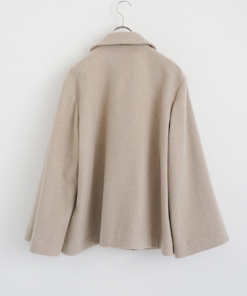 Mochiモチa-line short coat [dark mocha/ma25-co-01]