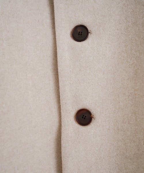 Mochiモチa-line short coat [dark mocha/ma25-co-01]