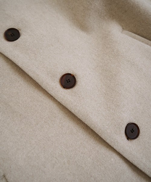 Mochiモチa-line short coat [dark mocha/ma25-co-01]