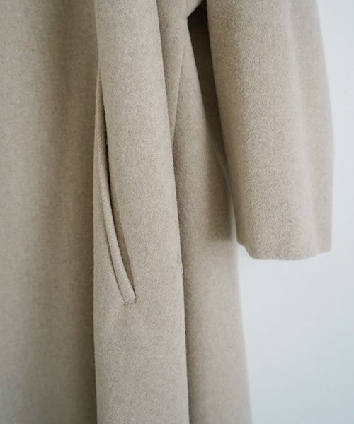 Mochiモチno collar coat [dark mocha/ma22-co-04]