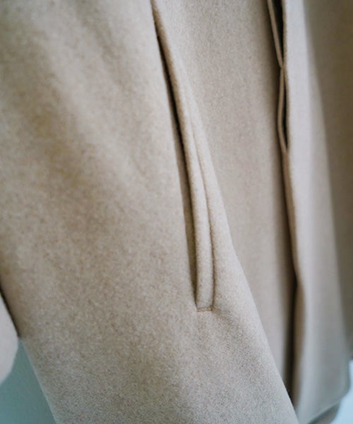 Mochiモチno collar coat [dark mocha/ma22-co-04]