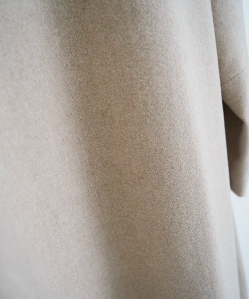Mochiモチno collar coat [dark mocha/ma22-co-04]