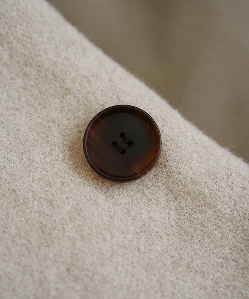 Mochiモチno collar coat [dark mocha/ma22-co-04]