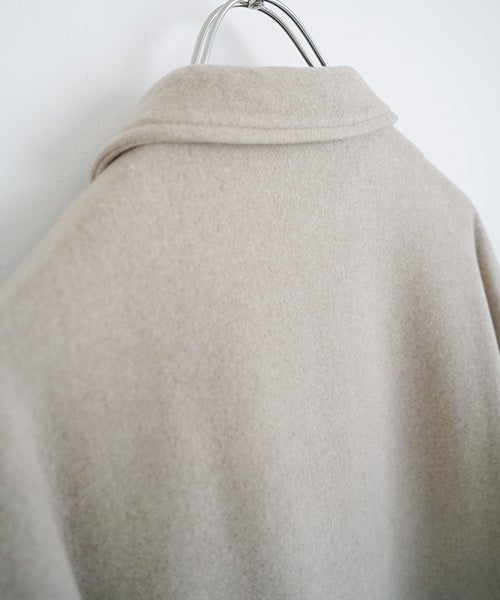 Mochi モチstand fall collar coat [dark mocha/ma21-co-02] 