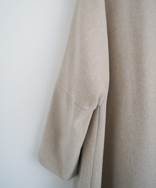 Mochi モチstand fall collar coat [dark mocha/ma21-co-02] 