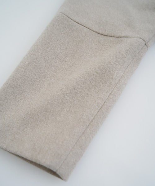 Mochi モチstand fall collar coat [dark mocha/ma21-co-02] 
