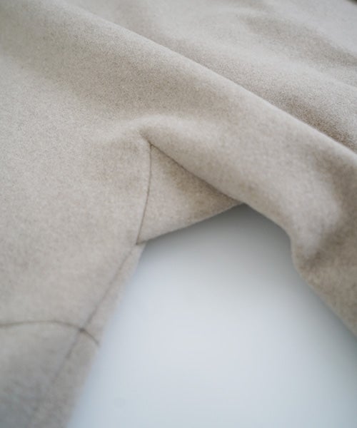Mochi モチstand fall collar coat [dark mocha/ma21-co-02] 