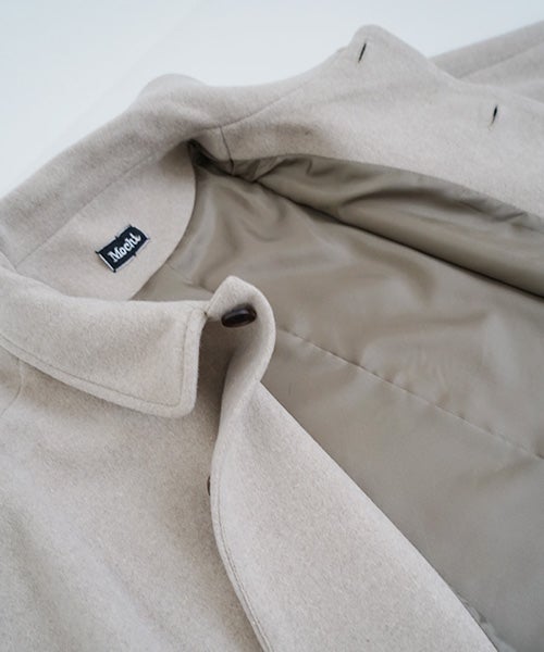 Mochi モチstand fall collar coat [dark mocha/ma21-co-02] 