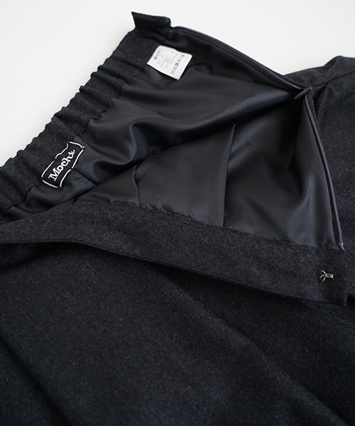 Mochiモチfront pleated culottes [dark gray/ma26-pt-01]