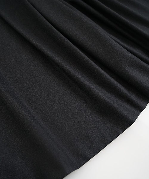 Mochiモチfront pleated culottes [dark gray/ma26-pt-01]