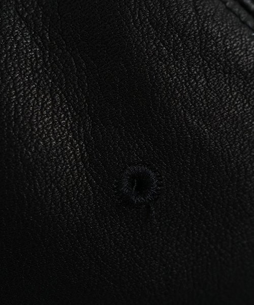 YOKO SAKAMOTOヨーコサカモトGIFT SHOP CAP LEATHER[BLACK/YS - 26AW - GS - CAP - LE]レザーキャップ