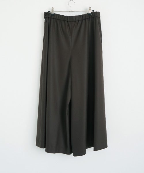 Mochiモチfront pleated culottes [dark mocha /ma26-pt-01] 