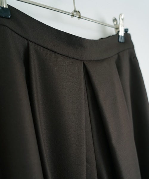 Mochiモチfront pleated culottes [dark mocha /ma26-pt-01] 