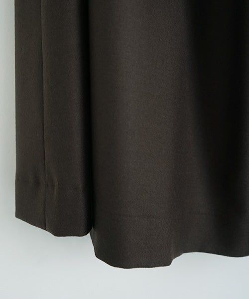 Mochiモチfront pleated culottes [dark mocha /ma26-pt-01] 
