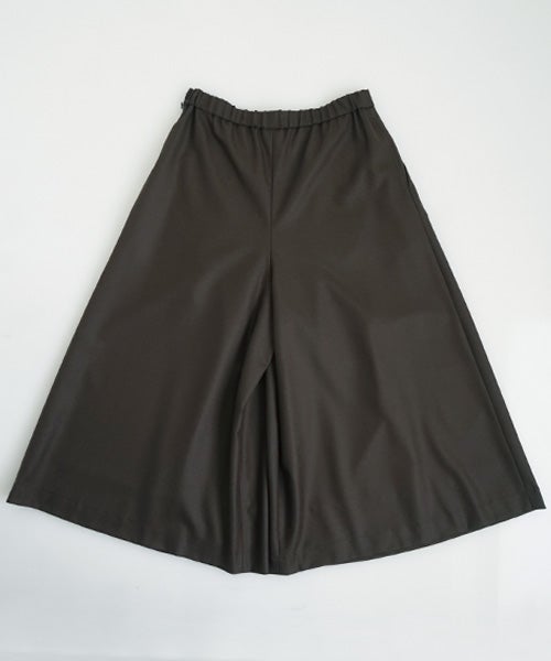 Mochiモチfront pleated culottes [dark mocha /ma26-pt-01] 