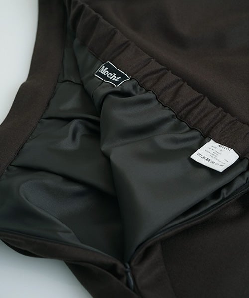 Mochiモチfront pleated culottes [dark mocha /ma26-pt-01] 