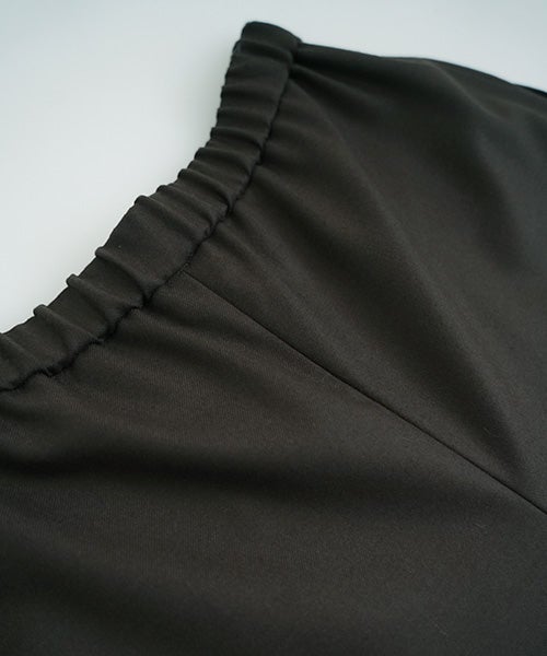 Mochiモチfront pleated culottes [dark mocha /ma26-pt-01] 