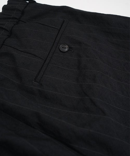 YOKO SAKAMOTO / ヨーコサカモトDOUBLE PLEATED TROUSERS (BLACK) YS - 26AW - 16
