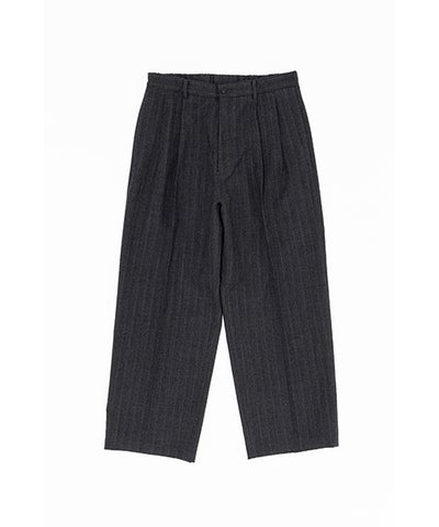 YOKO SAKAMOTO / ヨーコサカモトDOUBLE PLEATED TROUSERS (CHARCOAL GRAY) YS - 26AW - 16