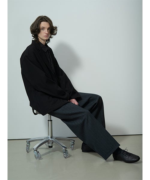 YOKO SAKAMOTO / ヨーコサカモトDOUBLE PLEATED TROUSERS (CHARCOAL GRAY) YS - 26AW - 16