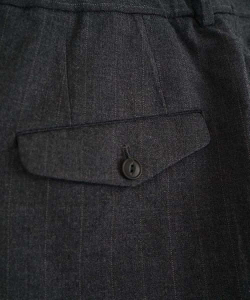 YOKO SAKAMOTO / ヨーコサカモトDOUBLE PLEATED TROUSERS (CHARCOAL GRAY) YS - 26AW - 16