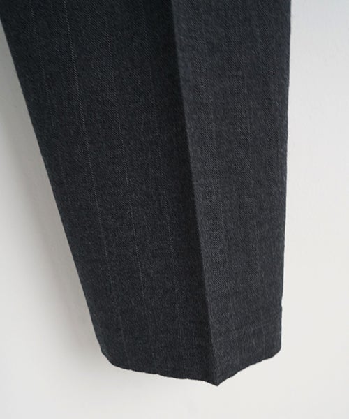 YOKO SAKAMOTO / ヨーコサカモトDOUBLE PLEATED TROUSERS (CHARCOAL GRAY) YS - 26AW - 16