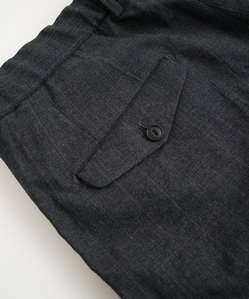 YOKO SAKAMOTO / ヨーコサカモトDOUBLE PLEATED TROUSERS (CHARCOAL GRAY) YS - 26AW - 16