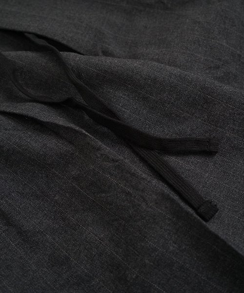 YOKO SAKAMOTO / ヨーコサカモトDOUBLE PLEATED TROUSERS (CHARCOAL GRAY) YS - 26AW - 16